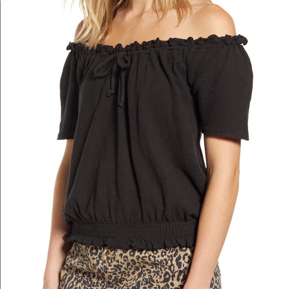 SOLDOUT NWT Madewell Drawstring Top, White, Medium - Picture 2 of 6